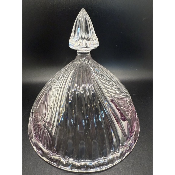 Vintage Anna Hutte Bleikristal Crystal Candy Dish, Decorative Glass Dish & Lid - Picture 6 of 10